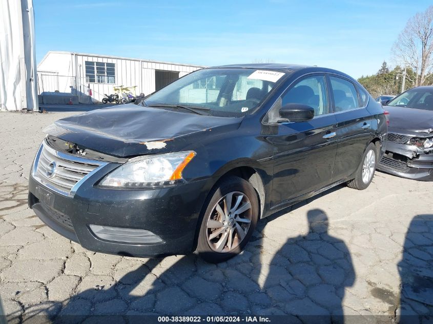 2013 Nissan Sentra S VIN: 3N1AB7AP4DL687370 Lot: 38389022