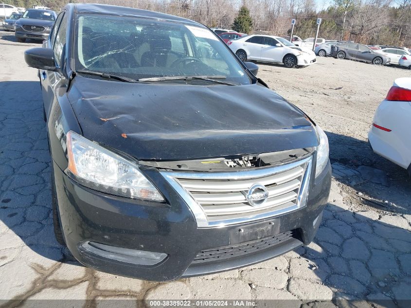 2013 Nissan Sentra S VIN: 3N1AB7AP4DL687370 Lot: 38389022