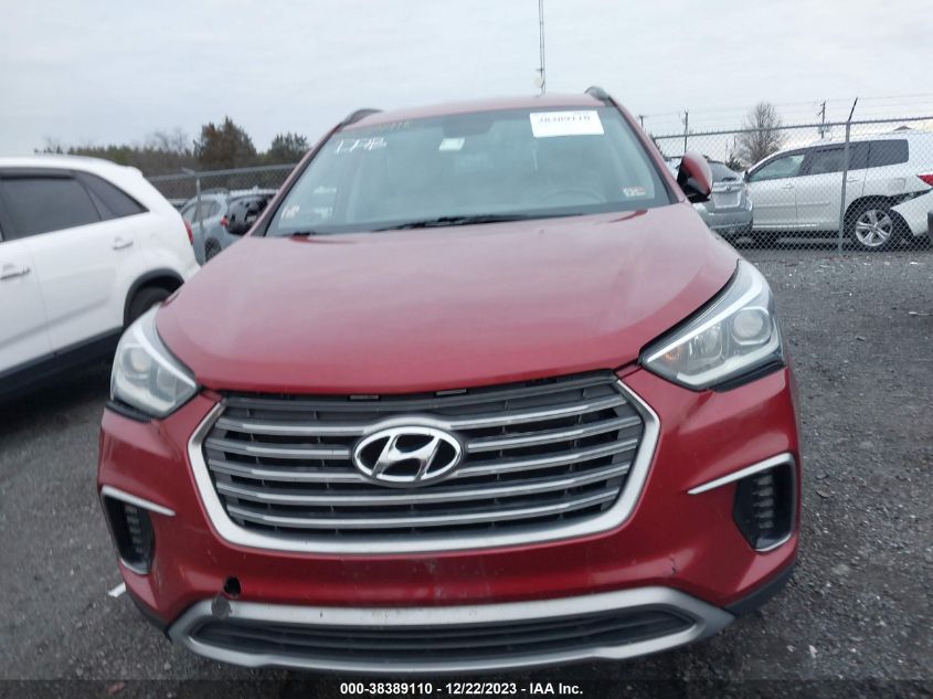 2017 Hyundai Santa Fe Se VIN: KM8SMDHF3HU206927 Lot: 38389110