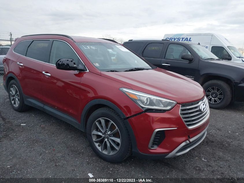 2017 Hyundai Santa Fe Se VIN: KM8SMDHF3HU206927 Lot: 38389110