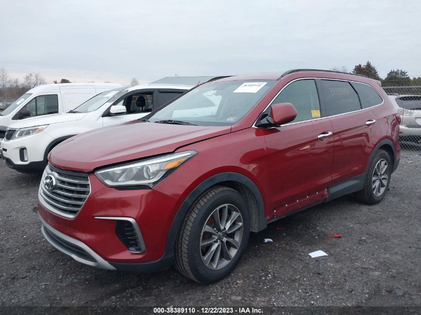 2017 Hyundai Santa Fe Se VIN: KM8SMDHF3HU206927 Lot: 38389110