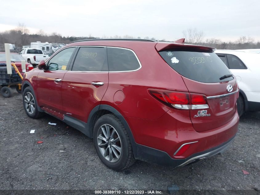 2017 Hyundai Santa Fe Se VIN: KM8SMDHF3HU206927 Lot: 38389110