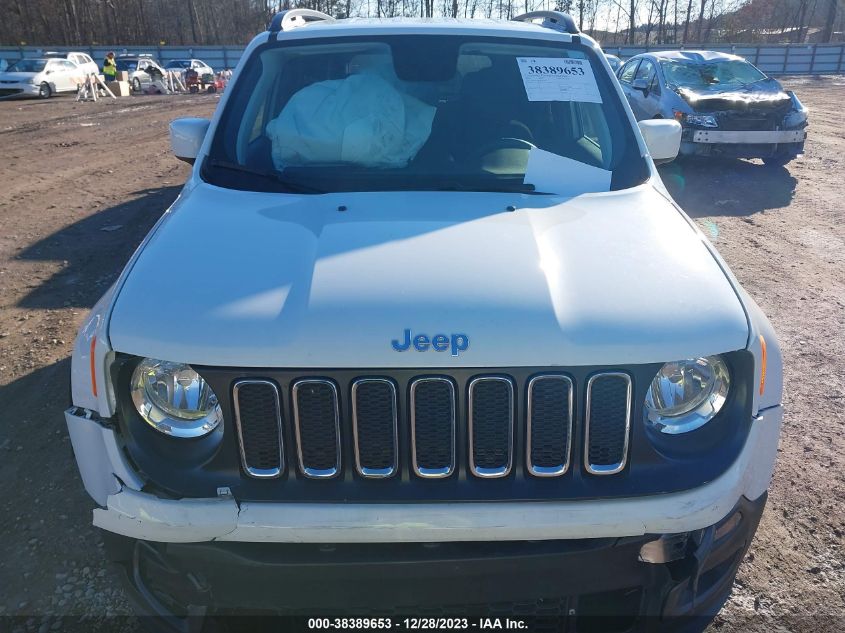 2018 Jeep Renegade Latitude Fwd VIN: ZACCJABB9JPJ22833 Lot: 38389653