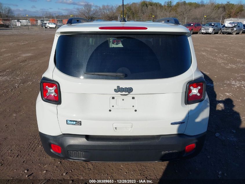 2018 Jeep Renegade Latitude Fwd VIN: ZACCJABB9JPJ22833 Lot: 38389653