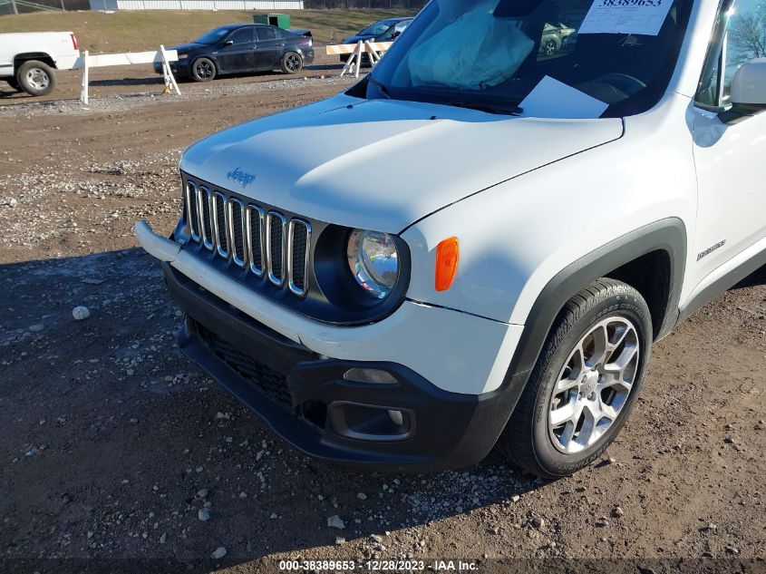 2018 Jeep Renegade Latitude Fwd VIN: ZACCJABB9JPJ22833 Lot: 38389653