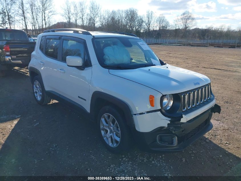 2018 Jeep Renegade Latitude Fwd VIN: ZACCJABB9JPJ22833 Lot: 38389653