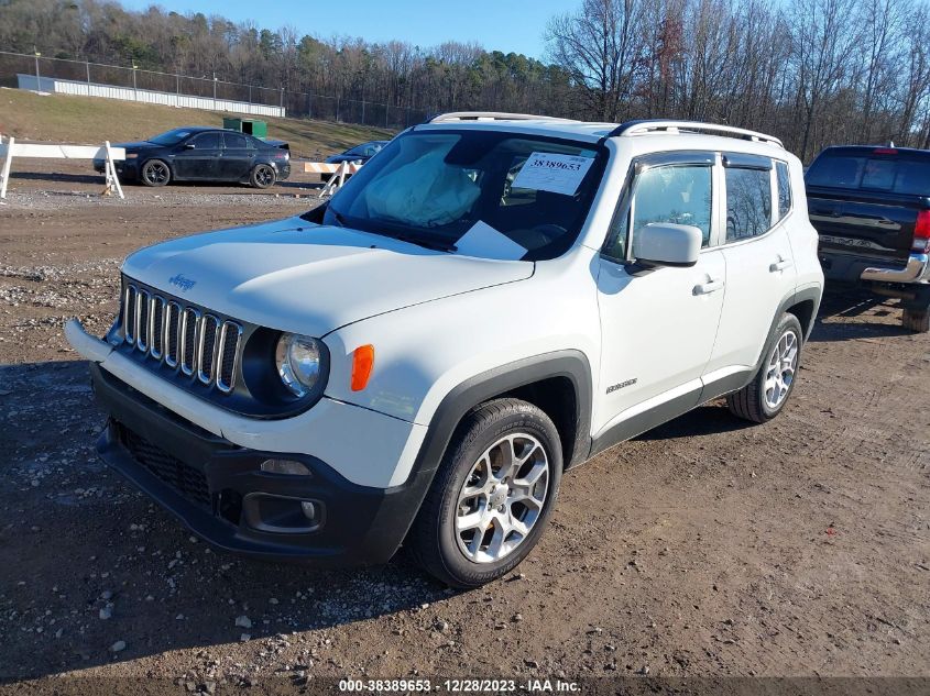 2018 Jeep Renegade Latitude Fwd VIN: ZACCJABB9JPJ22833 Lot: 38389653