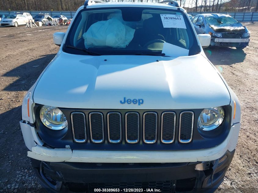 2018 Jeep Renegade Latitude Fwd VIN: ZACCJABB9JPJ22833 Lot: 38389653