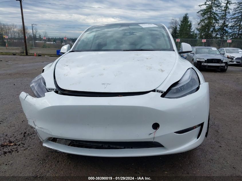 2022 Tesla Model Y Long Range Dual Motor All-Wheel Drive VIN: 7SAYGAEEXNF548091 Lot: 38390019