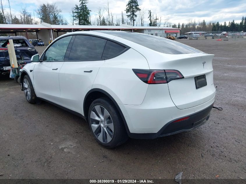 2022 Tesla Model Y Long Range Dual Motor All-Wheel Drive VIN: 7SAYGAEEXNF548091 Lot: 38390019