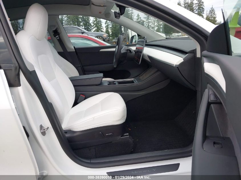 2022 Tesla Model Y Long Range Dual Motor All-Wheel Drive VIN: 7SAYGAEEXNF548091 Lot: 38390019