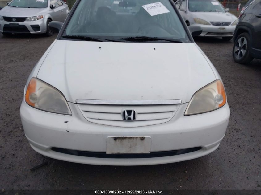 2001 Honda Civic Lx VIN: 2HGES16501H516334 Lot: 38390202