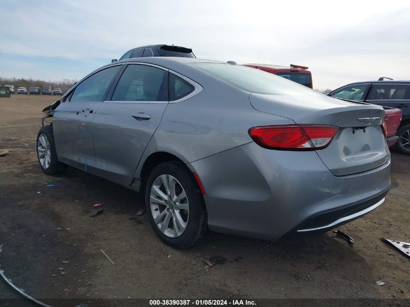 2015 Chrysler 200 Limited VIN: 1C3CCCAB3FN714503 Lot: 38390387