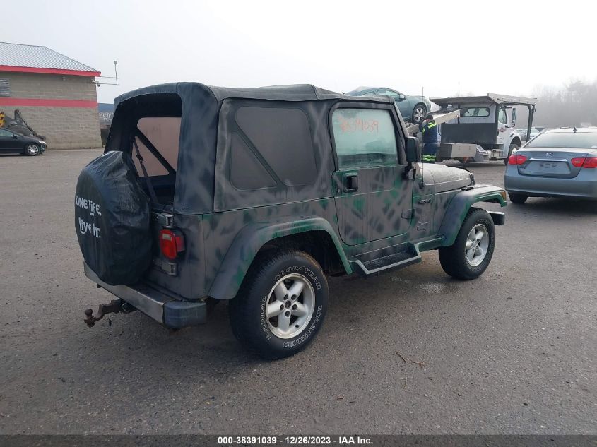 1999 Jeep Wrangler Sport VIN: 1J4FY19S5XP470145 Lot: 38391039