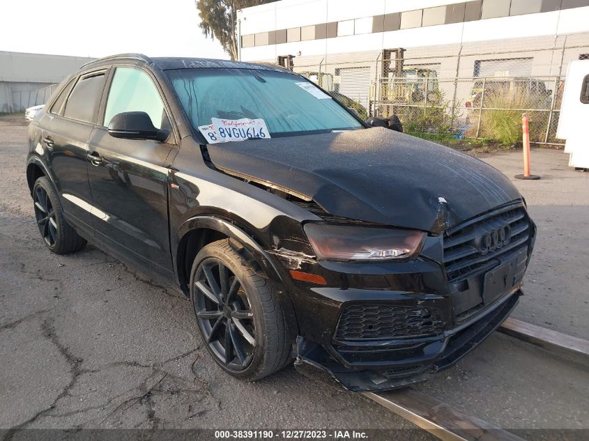 2018 Audi Q3 2.0T Premium/2.0T Sport Premium VIN: WA1HCCFS8JR022372 Lot: 38391190