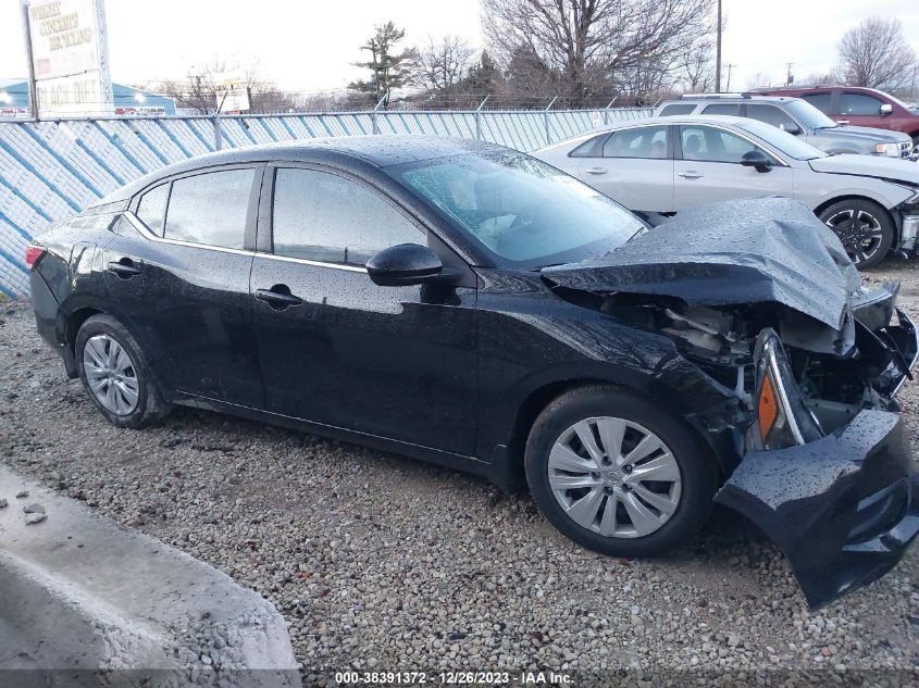 2020 Nissan Sentra S Xtronic Cvt VIN: 3N1AB8BV6LY284687 Lot: 38391372