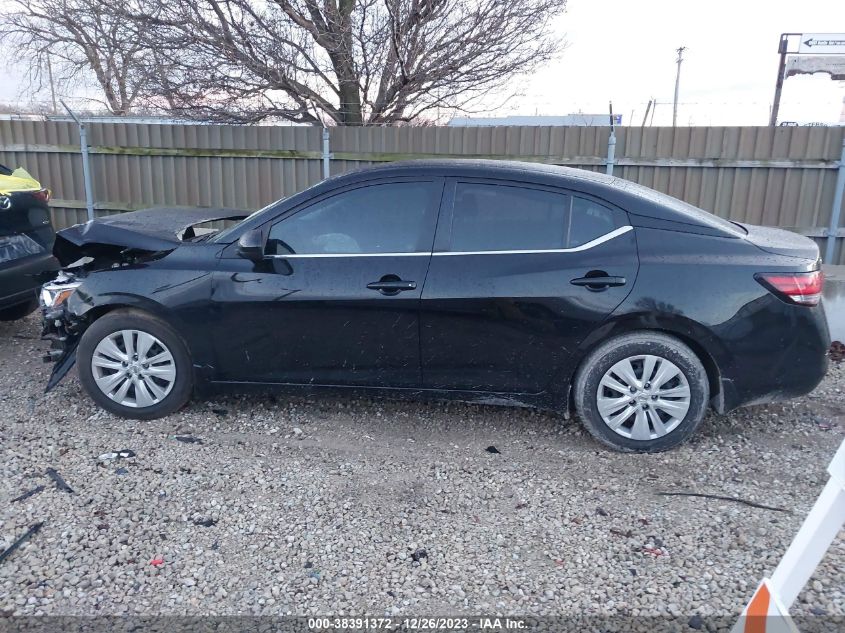 2020 Nissan Sentra S Xtronic Cvt VIN: 3N1AB8BV6LY284687 Lot: 38391372