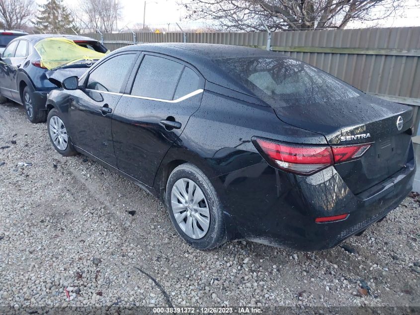 2020 Nissan Sentra S Xtronic Cvt VIN: 3N1AB8BV6LY284687 Lot: 38391372