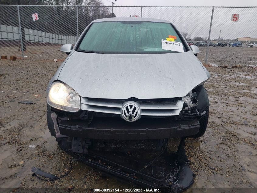 2008 Volkswagen Rabbit S VIN: WVWBB71KX8W001631 Lot: 38392154