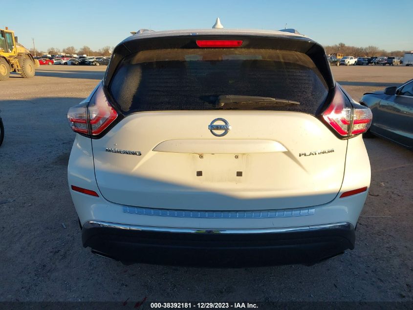 2018 Nissan Murano Platinum VIN: 5N1AZ2MG9JN105603 Lot: 38392181