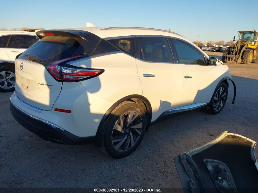 2018 Nissan Murano Platinum VIN: 5N1AZ2MG9JN105603 Lot: 38392181