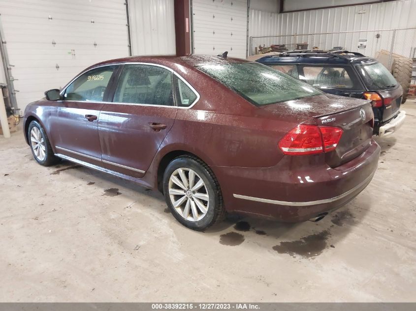 1VWCP7A31DC069923 2013 Volkswagen Passat 2.5L Sel Premium