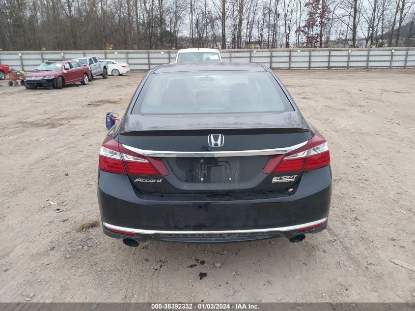 2017 Honda Accord Sport Se VIN: 1HGCR2E19HA217926 Lot: 38392332