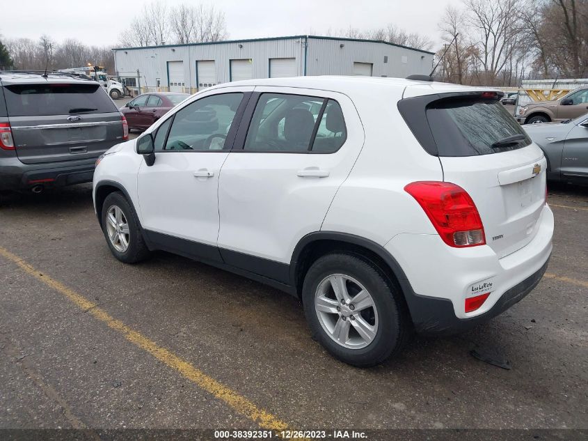 2020 Chevrolet Trax Fwd Ls VIN: 3GNCJKSB3LL121012 Lot: 38392351