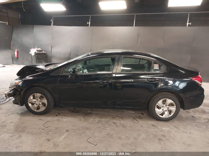 2013 Honda Civic Lx VIN: 19XFB2F54DE236585 Lot: 38392698