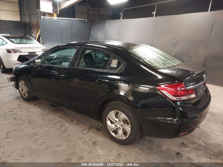 2013 Honda Civic Lx VIN: 19XFB2F54DE236585 Lot: 38392698