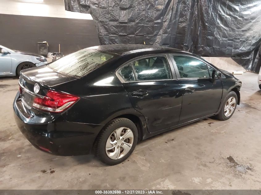 2013 Honda Civic Lx VIN: 19XFB2F54DE236585 Lot: 38392698