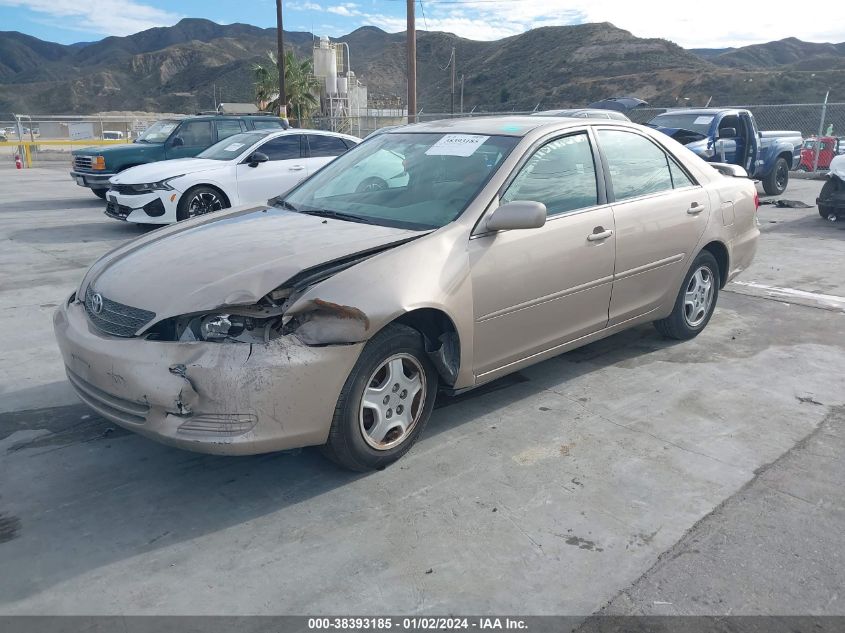 2002 Toyota Camry Le VIN: 4T1BF32K92U032668 Lot: 38393185
