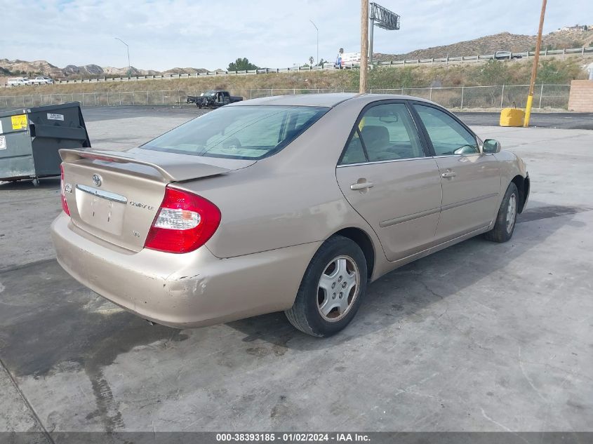 2002 Toyota Camry Le VIN: 4T1BF32K92U032668 Lot: 38393185