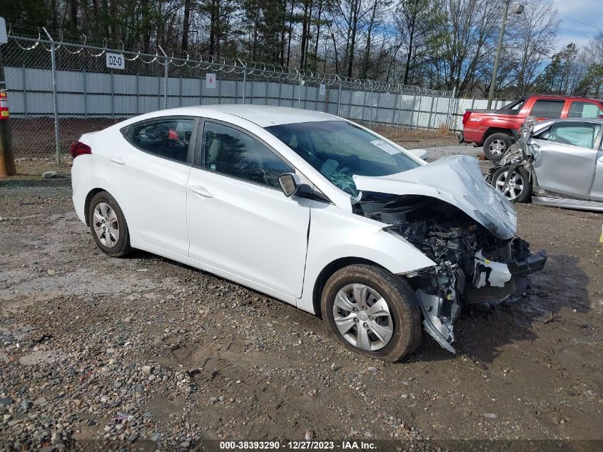 2016 Hyundai Elantra Se VIN: 5NPDH4AE1GH735725 Lot: 38393290