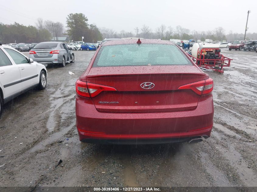 2016 Hyundai Sonata Se VIN: 5NPE24AF3GH296770 Lot: 38393406