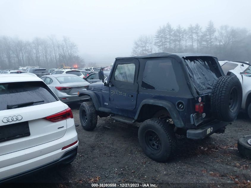 1997 Jeep Wrangler Se VIN: 1J4FY29P7VP533101 Lot: 38393558