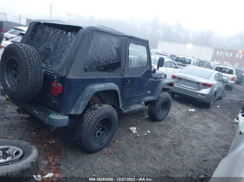 1997 Jeep Wrangler Se VIN: 1J4FY29P7VP533101 Lot: 38393558