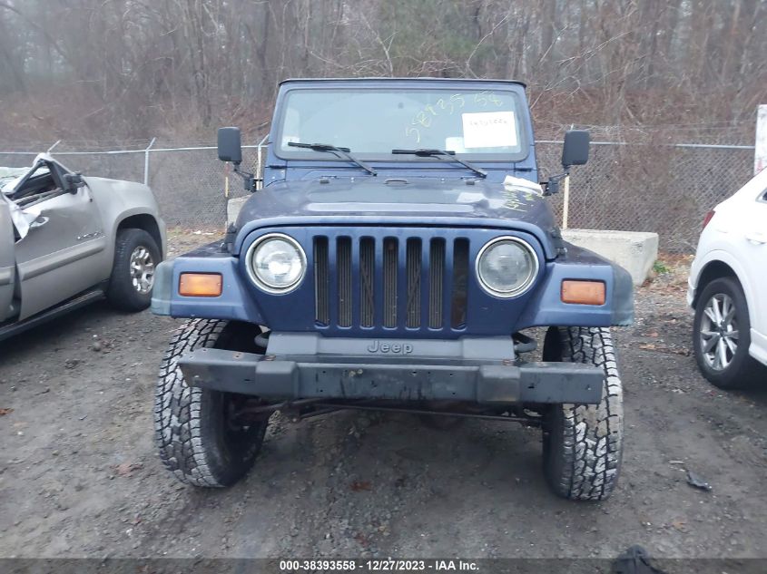 1997 Jeep Wrangler Se VIN: 1J4FY29P7VP533101 Lot: 38393558