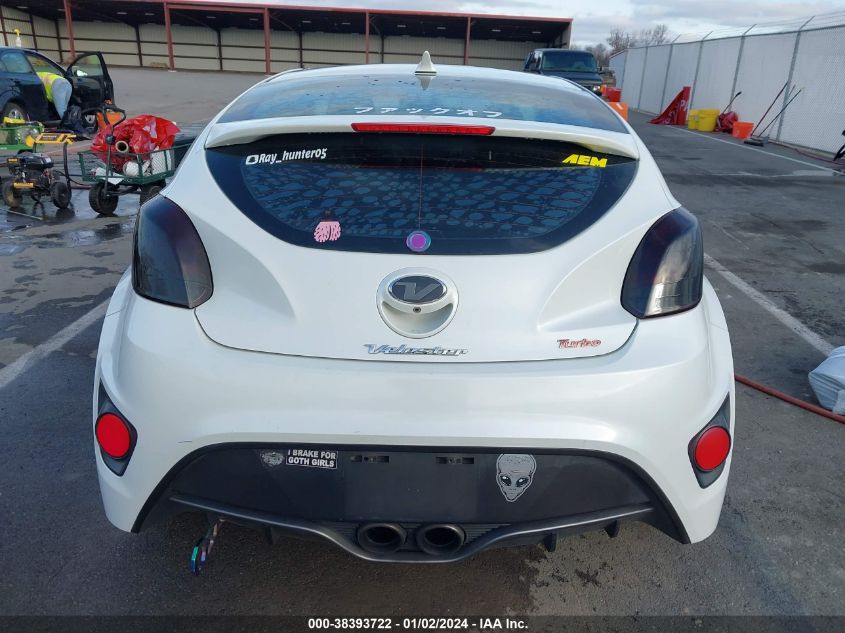 KMHTC6AE6GU271306 2016 Hyundai Veloster Turbo