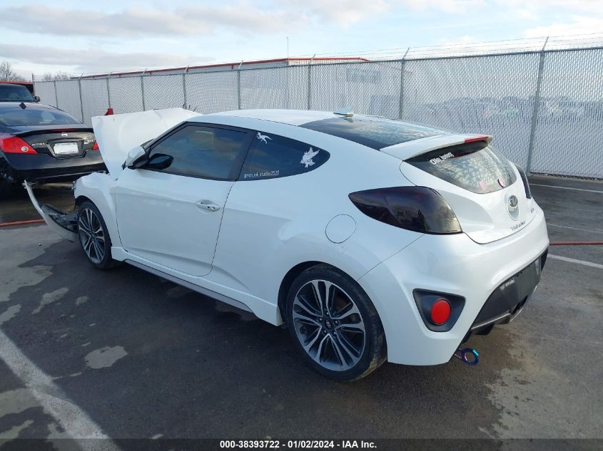 KMHTC6AE6GU271306 2016 Hyundai Veloster Turbo