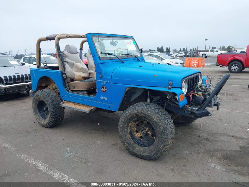 2001 Jeep Wrangler Sahara VIN: 1J4FA59S81P334255 Lot: 38393831