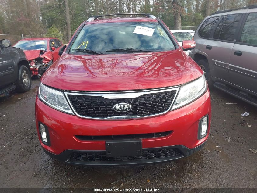 2014 Kia Sorento Lx VIN: 5XYKTDA63EG516865 Lot: 38394025