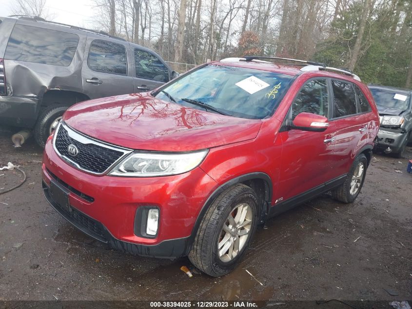 2014 Kia Sorento Lx VIN: 5XYKTDA63EG516865 Lot: 38394025