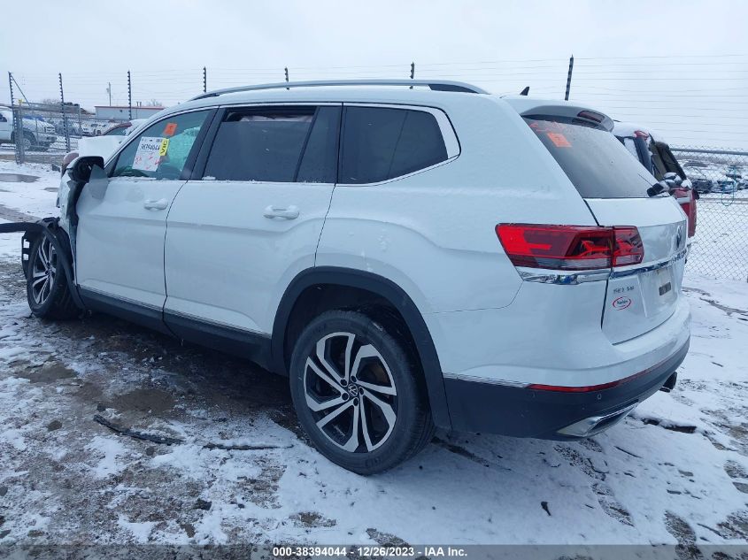 2021 Volkswagen Atlas 3.6L V6 Sel Premium VIN: 1V2TR2CA4MC521566 Lot: 38394044