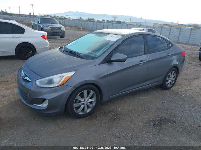 2014 Hyundai Accent Gls VIN: KMHCU4AE1EU746553 Lot: 38394100