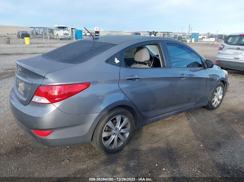 2014 Hyundai Accent Gls VIN: KMHCU4AE1EU746553 Lot: 38394100