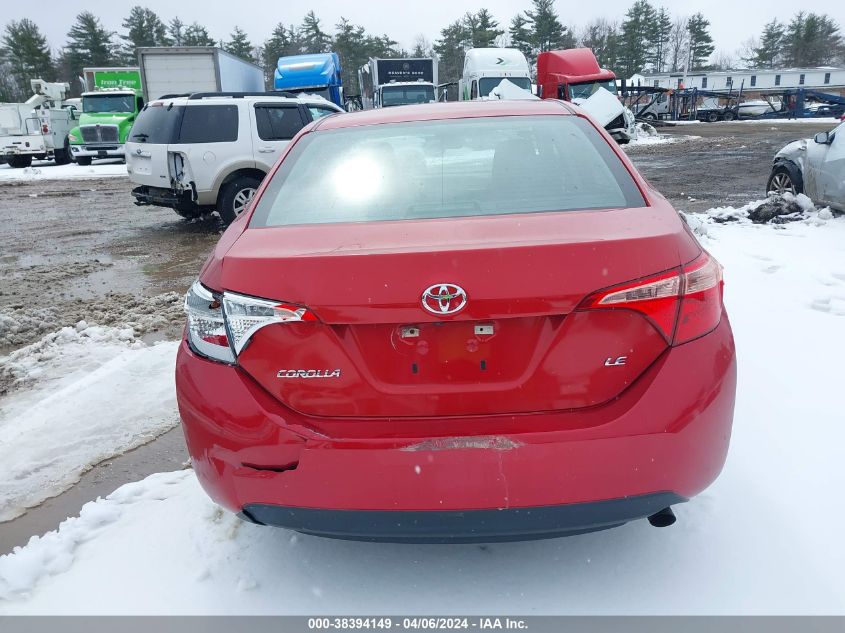 2019 Toyota Corolla Le VIN: 5YFBURHE9KP871392 Lot: 38394149