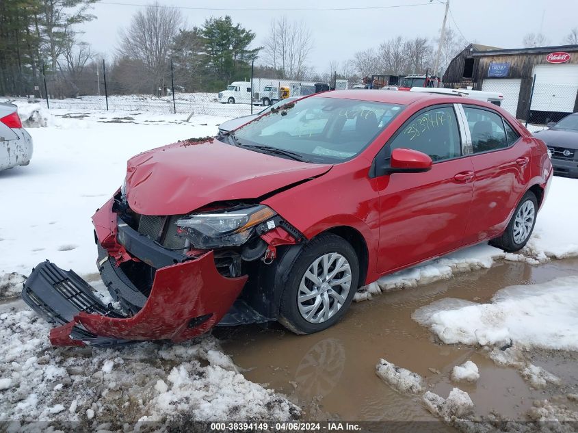 2019 Toyota Corolla Le VIN: 5YFBURHE9KP871392 Lot: 38394149