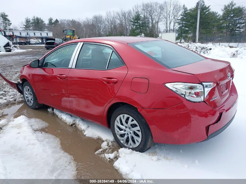 2019 Toyota Corolla Le VIN: 5YFBURHE9KP871392 Lot: 38394149