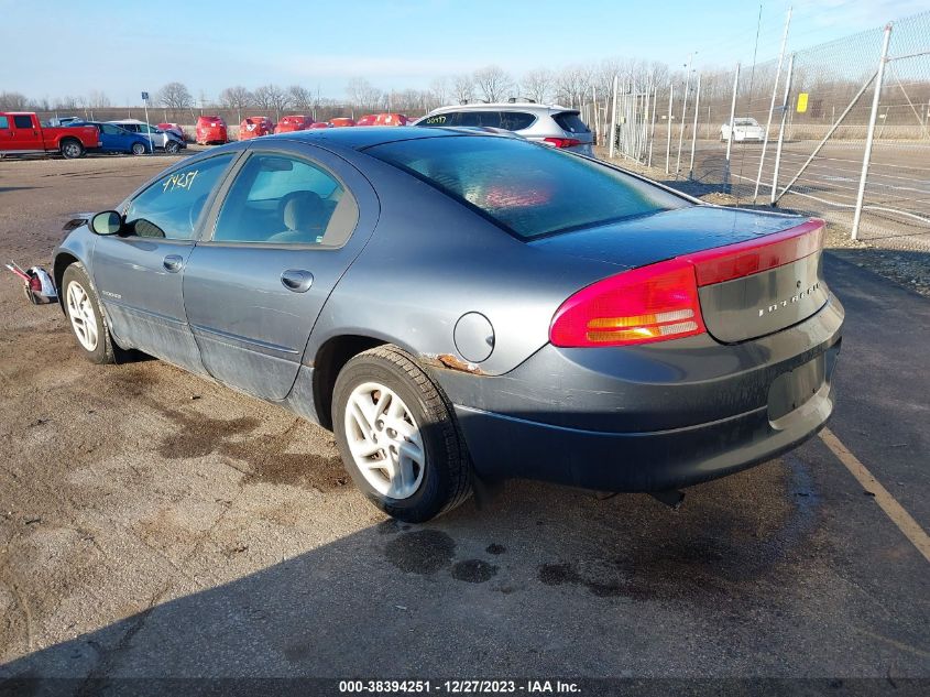 2000 Dodge Intrepid VIN: 2B3HD46R2YH293476 Lot: 38394251